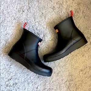 Hunter Short Rain Boots Black